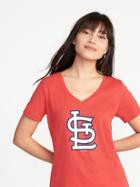 Old Navy Womens Mlb Team Graphic V-neck Tee For Women St Louis Cardinals Size M