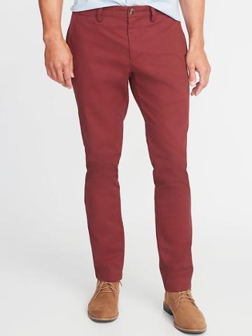 Old Navy Mens Slim Ultimate Built-in Flex Khakis For Men A Little Rusty Size 29w