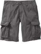 Old Navy Mens Broken In Cargo Shorts 10&quot; - Gray Charles