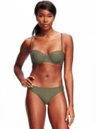 Old Navy Underwire Bikini Top For Women - Hunter Pines Polyester