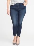 Old Navy Womens Smooth & Slim High-rise Plus-size Rockstar Ankle Jeans Dark Wash Size 30