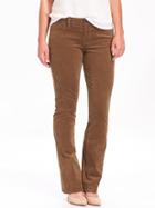 Old Navy Womens Curvy Boot Cut Cords Size 2 Regular - Burnt Ochre