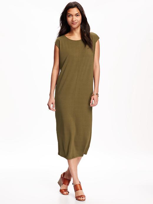 Old Navy Cap Sleeve Midi Dress For Women - Pasture Present