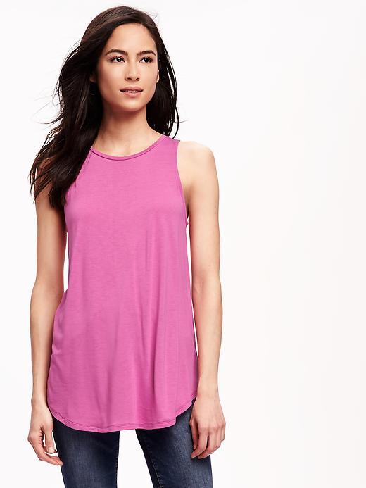 Old Navy High Neck Tank For Women - Raspberry Rhapsody
