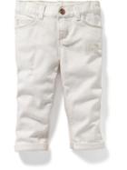 Old Navy Distressed Cuffed Jeans - White
