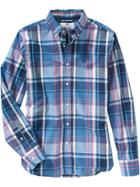 Old Navy Mens Slim Fit Button Front Shirts Size Xxl Big - Blue And Purple Plaid