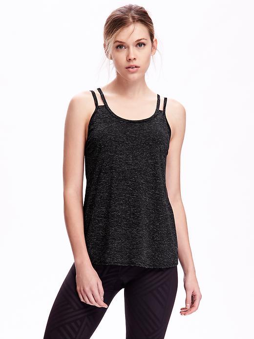 Old Navy Loose Fit X Back Tank - Black
