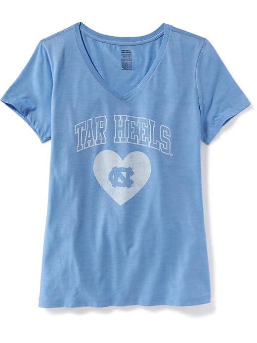 Old Navy Ncaa V Neck Tee For Women - Univ. Of North Carolina