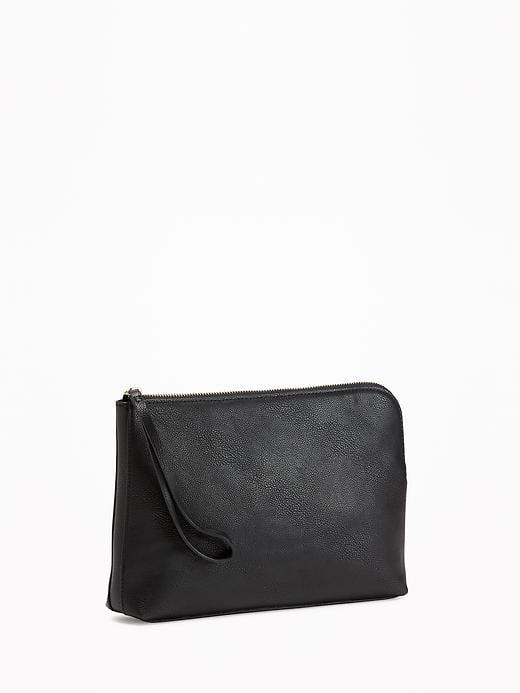 Old Navy Zip Top Clutch For Women - Black