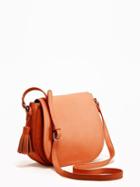 Old Navy Tassel Saddle Bag For Women - Cognac Brown