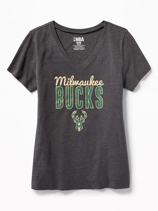 Old Navy Womens Nba Team V-neck Tee For Women Bucks Size Xxl