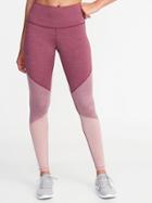 Old Navy Womens High-rise Color-block Compression Leggings For Women Mauve Size Xs