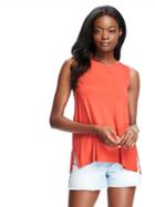 Old Navy Sleeveless Split Back Tank For Women - Love Potion