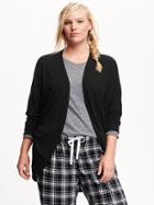 Old Navy Womens Plus Open Front Cocoon Cardigan Size 1x Plus - Black