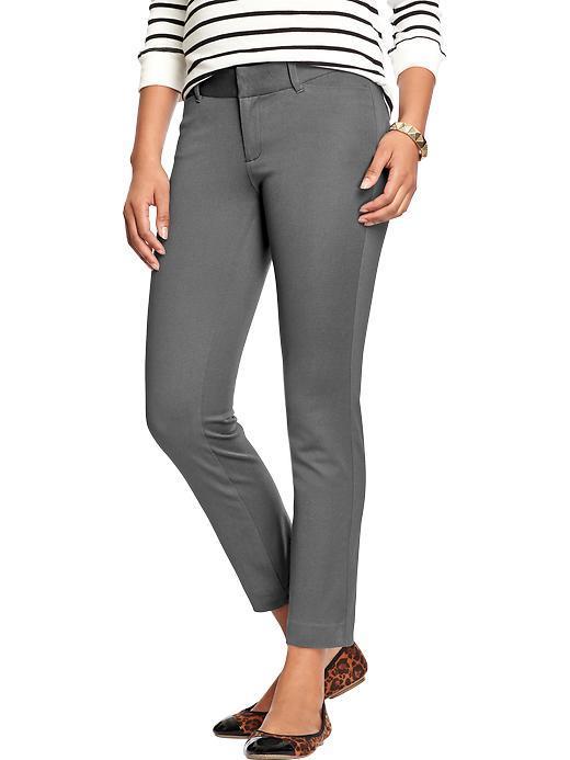 Old Navy Womens The Pixie Ankle Pants - Dark Steel