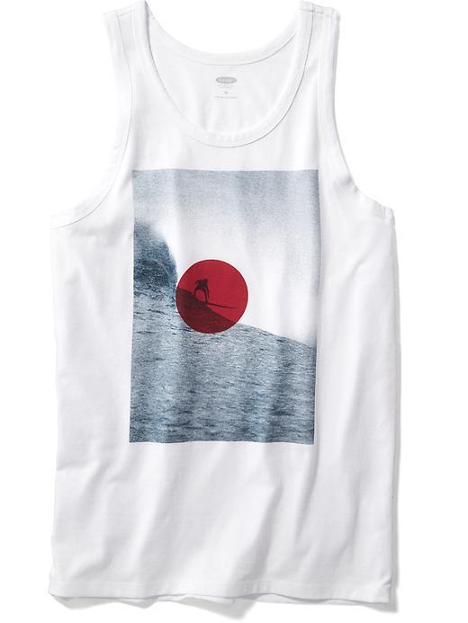 Old Navy Graphic Tank For Men - Bright White