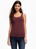 Old Navy Essential Fitted Layering Tank For Women - Marion Berry