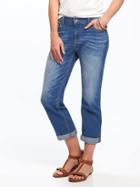 Old Navy Boyfriend Straight Cropped Jeans For Women 24 - Feather River