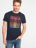 Old Navy Mens Graphic Soft-washed Tee For Men Boomboxes Size Xs
