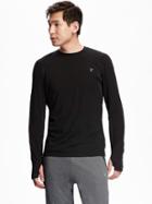 Old Navy Mens Go Warm Long Sleeve Tee Size Xxxl Big - Black