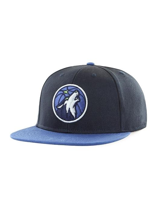 Old Navy Mens Nba Team-graphic Flat-brim Cap For Adults Minnesota Timberwolves Size One Size