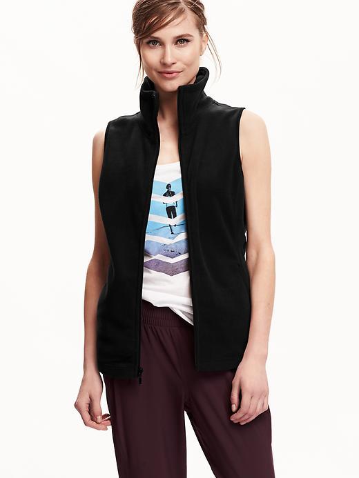 Old Navy Womens Performance Fleece Vest Size M Tall - Blackjack
