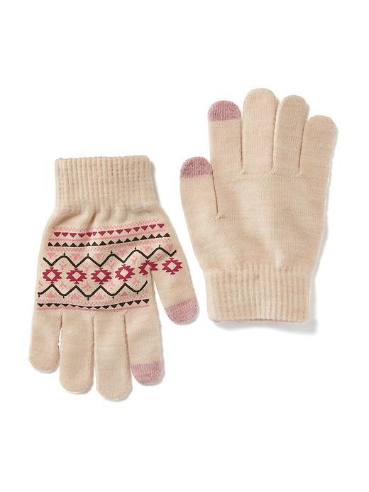Old Navy Tech Tip Convertible Mittens Size One Size - Warm Fair Isle