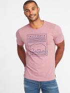 Old Navy Mens Graphic Soft-washed Tee For Men California Bear Size Xs