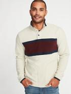 Micro Performance Fleece Color-blocked Pullover For Men
