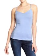 Old Navy Womens V Neck Camis Size L Petite - Diamond Water