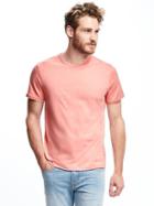 Old Navy Soft Washed Crew Neck Tee For Men - Blush It Off
