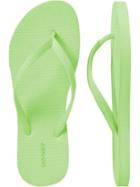 Old Navy Classic Flip Flops For Women - Neon Life Lime