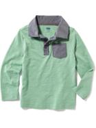 Old Navy Long Sleeve Pocket Polo - Jade In The Shade