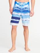 Old Navy Mens Built-in Flex Printed Board Shorts For Men (10) Turquoise Waters Size 46w
