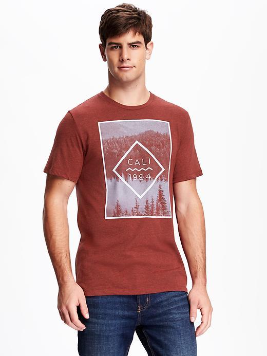 Old Navy Graphic Crew Neck Tee For Men - Apple A Day
