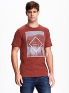 Old Navy Graphic Crew Neck Tee For Men - Apple A Day
