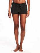 Old Navy Drawstring Board Shorts For Women - Black