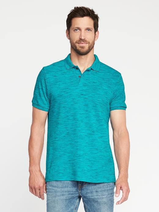 Old Navy Built In Flex Pro Polo For Men - Teal We Meet