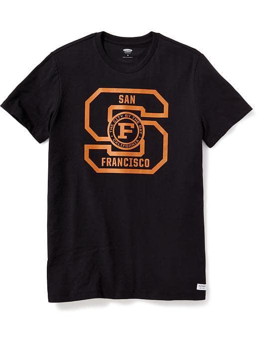 Old Navy San Francisco Graphic Tee For Men - Blackjack