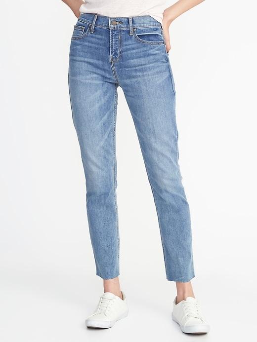 Old Navy Womens High-rise The Power Jean, A.k.a. The Perfect Straight For Women Light Wash Size 4