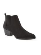 Old Navy Sueded Short Ankle Boots - Black