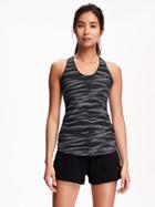Old Navy Go Dry Racerback Tank For Women - Gray Heather