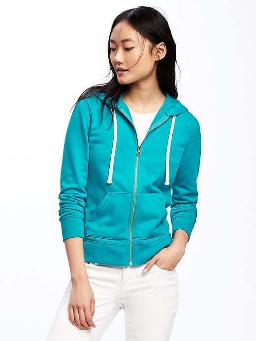 Old Navy French Terry Hoodie For Women - Teal We Meet