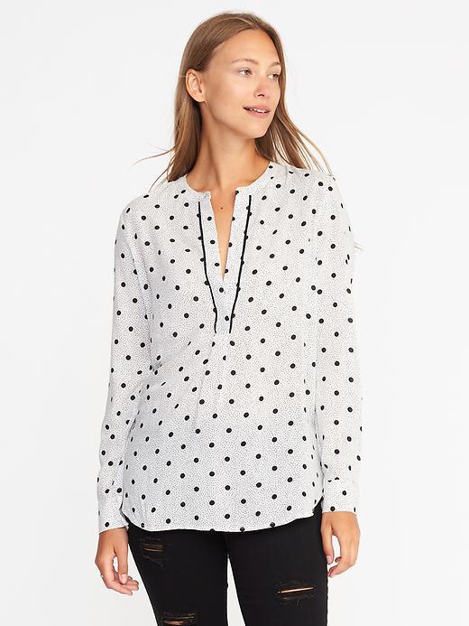 Old Navy Classic Relaxed Tunic For Women - Black Dots
