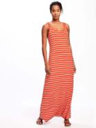 Old Navy Jersey Maxi Tank Dress For Women - Red Stripe