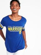 Old Navy Womens Nba Team Tee For Women Warriors Size L