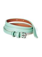 Old Navy Skinny Faux Leather Belt - Summerland Waters Nyln