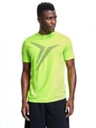 Old Navy Go Dry Active Graphic Tee For Men - Glow Worm Polyester
