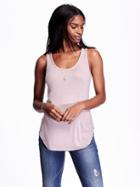 Old Navy Womens Rounded Hem Tank Size L Tall - Icelandic Mineral