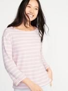 Relaxed French-terry Tee For Women